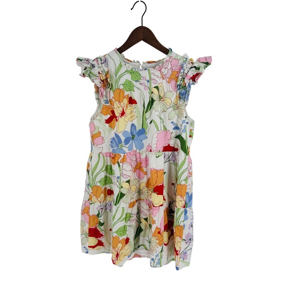 Unknown Dresses & Skirts - Sugarlips Floral Cotton Fit and Flare Sundress Size Small Botanical Garden Party